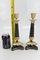 French Empire Style Bronze and Brass Candlesticks on Tripod Base, Set of 2, Image 18