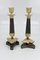French Empire Style Bronze and Brass Candlesticks on Tripod Base, Set of 2 20
