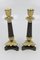 French Empire Style Bronze and Brass Candlesticks on Tripod Base, Set of 2, Image 21