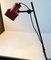 Red Adjustable Danish Architect's Lamp, 1970s 2