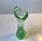 Green Duckling Glass Vase with Air Bubbles by Per Lütken for Holmegaard, 1950s 3