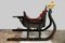 Hand-Painted Antique Sleigh with Golden Horse, Image 1