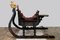 Hand-Painted Antique Sleigh with Golden Horse 18