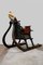 Hand-Painted Antique Sleigh with Golden Horse, Image 14