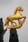 Slitta antica dipinta a mano con cavallo dorato, Immagine 2