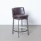 Italien Brown Leather Feel Good Stool by Antonio Citterio for FlexForm, 2010s 2