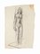 Matita originale Nude Woman su carta, Immagine 1