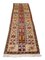 Turkish Geometric Beige Oriental Runner Rug with Border and Medaillon, 1970s 4