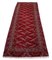 Geometric Dark Red Tekke Runner Rug with Border, 1940s, Image 4