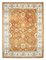 Floral Hand-Tufted Rusty Red Rug with Border, 1990s 1