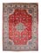 Rostiger Roter orientalischer Teppich mit Medaillon & Bordüre, 1960er 1