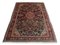 Floral Rusty Red Sarough Rug with Border and Medallion, 1940s 4