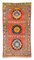 Antique Geometric Light Red Khotan Rug with Field Pattern, Border & Medallion, Image 1