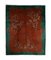 Chinese Floral Rusty Red Rug with Plain Border, 1930s, Image 1