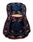 Antique Chinese Floral Dark Blue Saddle Cover with Border, Image 5