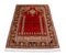 Middle East Floral Rusty Red Silk Rug with Border, 1980s 4