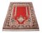 Middle East Floral Rusty Red Silk Rug with Border, 1980s 5