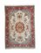 Middle East Floral Off-White Rug with Border and Medallion, 1980s, Image 1