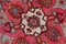 Middle East Floral Rusty Red Rug with Border and Medallion, 1920s 6