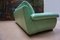 Großes Vintage 2-Sitzer Sofa aus minzgrünem Leder, 1980er 14