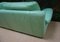 Large Vintage Mint Green Leather 2-Seat Sofa, 1980s 7