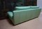 Large Vintage Mint Green Leather 2-Seat Sofa, 1980s 8