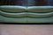Large Vintage Mint Green Leather 2-Seat Sofa, 1980s 3