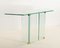 Glass and Brass Console Table, 1970s 9