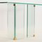 Glass and Brass Console Table, 1970s, Image 6