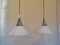 German Glass Pendant Lamps from Limburg, 1960s, Set of 2, Image 1
