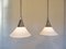German Glass Pendant Lamps from Limburg, 1960s, Set of 2 9