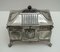 Antique German Art Nouveau Silver-Plated Jewelry Box from WMF, Image 1