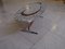 Vintage Oval Chrome, Wood & Mosaic Coffee Table, 1950s, Image 10