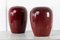 Glazed Red Vases, 1960s, Set of 2 3