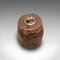Kleiner Antiker Chinesischer Gewürzbehälter aus Mahagoni & Messing 7