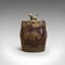 Kleiner Antiker Chinesischer Gewürzbehälter aus Mahagoni & Messing 2