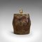Kleiner Antiker Chinesischer Gewürzbehälter aus Mahagoni & Messing 5