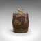 Kleiner Antiker Chinesischer Gewürzbehälter aus Mahagoni & Messing 3