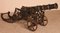 Late 19th Century Decorative English Cast Iron Cannon, Image 1