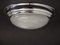 Lampada da soffitto vintage in metallo cromato di Holophane, anni '40, Immagine 1