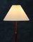 Vintage Danish Rosewood & Brass Floor Lamp, 1960s 5