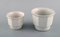 Flower Pot Covers in White Glazed Stoneware from Gustavsberg, Sweden, 1970s, Set of 3, Image 3