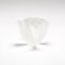 Weiße Cartoccio Vase aus weißem Glas von Pietro Chiesa für Fontana Arte, 1970er 6