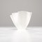 White Glass Cartoccio Vase by Pietro Chiesa for Fontana Arte, 1970s 2