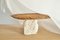 Elm and Stone Oval Coffee Table by Jean-Baptiste Van den Heede, Image 2
