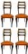 Walnut Dining Chairs by Paolo Buffa, 1950s, Set of 4, Image 1