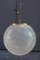 Brass and Murano Glass Ball Ceiling Lamp from VeArt, 1970s, Image 1
