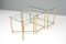 Glass Top and Brass Nesting Tables, 1950s, Set of 3, Image 5