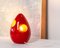 Italian Red Ceramic Decorative Table Lamp by Pino Spagnolo for Sicart, 1970s 3