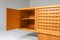 Beech and Leather Sideboard by Marenco Mario, Italy, 1970s 11